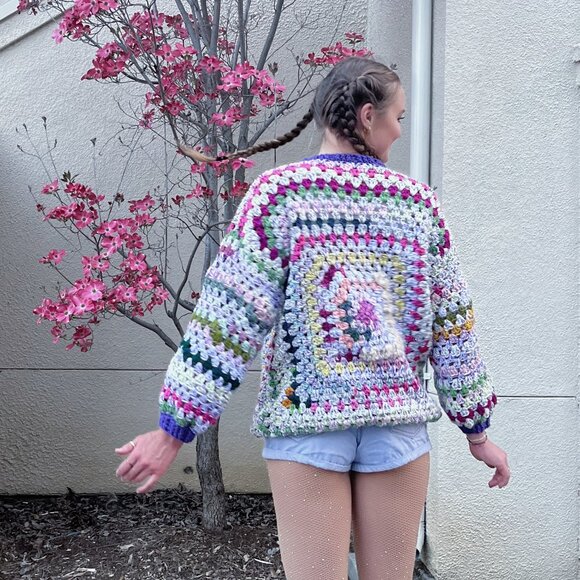 Handmade Crochet Pull-over Sweater - Picture 2 of 4
